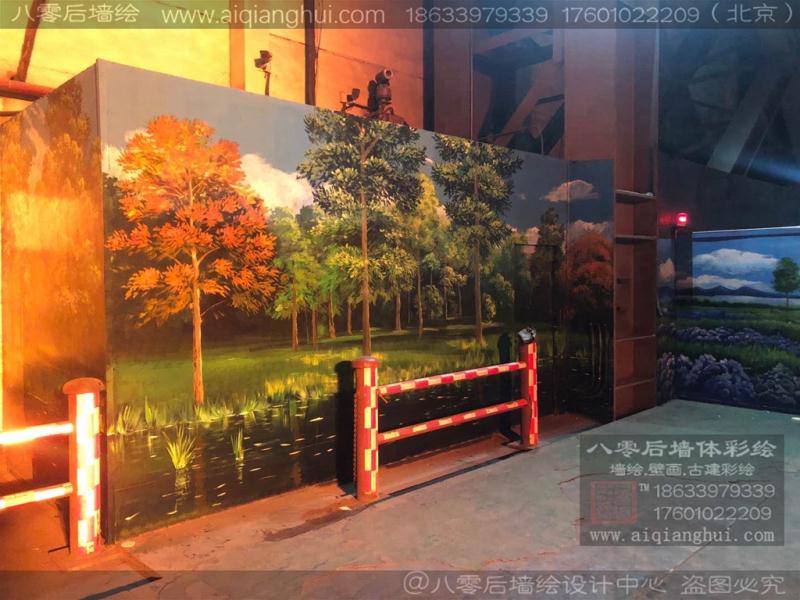 唐山钢铁厂手绘墙|唐山焦化厂墙绘|唐山炼钢厂壁画